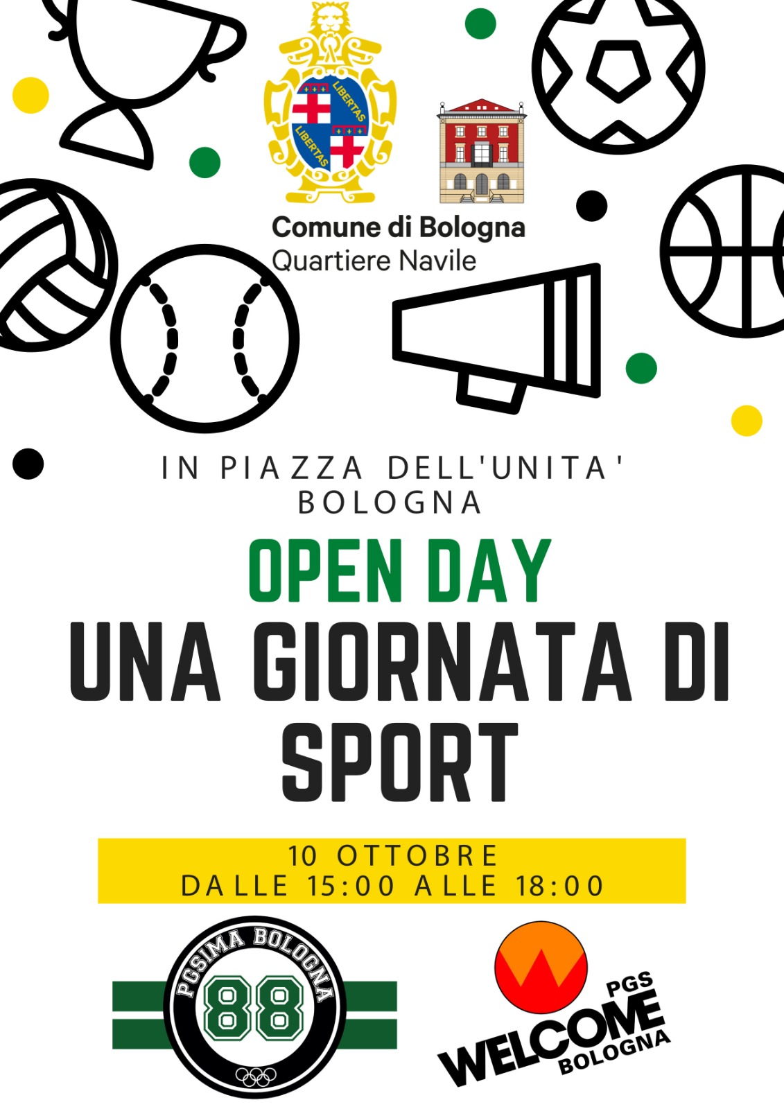 open day sabato 10 ottobre 2021